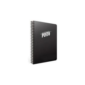 Gıpta Punto Spiralli Siyah Plastik Kapak 80 Yaprak A4 Kareli Renkli Defter