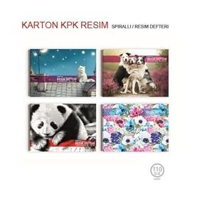 Gıpta Rafadan Tayfa Spiralli Karton 17x24 15 Yaprak Resim Defteri