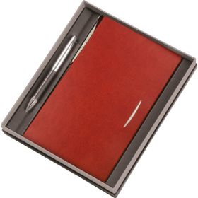 Gıpta S1310 Deri Tükenmez Kalem Poet Set İplik Dikişli Ajanda
