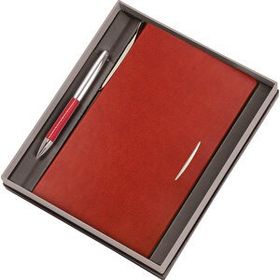 Gıpta S1310 Deri Tükenmez Kalem Poet Set İplik Dikişli Ajanda