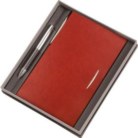 Gıpta S1310 Deri Tükenmez Kalem Poet Set İplik Dikişli Ajanda