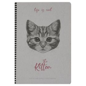 Gıpta Safe Notes Kırmızı Çiçek Spiralli Sert Kapak 120 Yaprak 17x24 cm Noktalı Spiralli Defter
