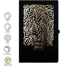Gıpta Scala İplik Dikişli Sert Deri Kapak 13x21 cm 120 Yaprak Not Defter