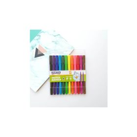 Gıpta Sketch Marker Fırça Uç Üçgen Gövde 12'li Fineliner Kalem