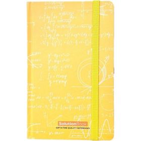 Gıpta Solution Book Iplik Dikişli Sert Kapak Not Defteri 13X21 cm 120 Yaprak Çizgili Sarı Defter