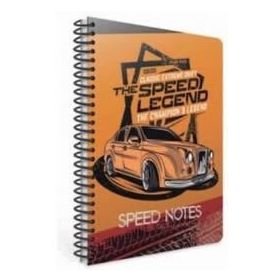 Gıpta Speed Notes A4 80 Yaprak Kareli Karton Kapaklı Spiralli Defter