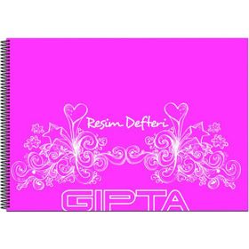 Gıpta Spiralli Resim Defteri Pp Kapak 17X24 25 Yaprak