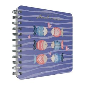 Gıpta Start Spiralli Mavi Sert Kapak 100 Yaprak 16*16 Noktalı Defter