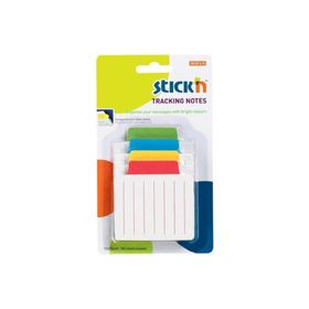 Gıpta Stickn 70x70 mm Magic Çizgili Beyaz Zemin 4 Renk 100 Yaprak Not Defteri