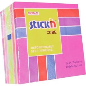 Gıpta Stickn 76x76 mm Küp Blok 4 Np Mix Renk 400 Yaprak Not Defteri