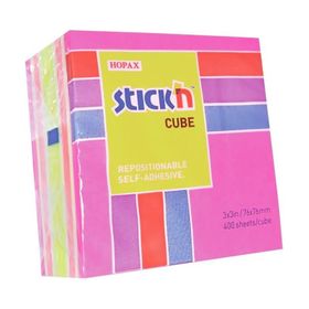 Gıpta Stickn 76x76 mm Küp Blok 4 Np Mix Renk 400 Yaprak Not Defteri