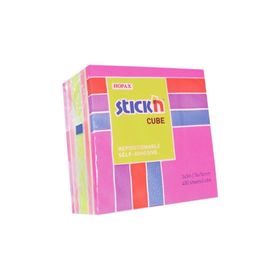 Gıpta Stickn 76x76 mm Küp Blok 4 Np Mix Renk 400 Yaprak Not Defteri