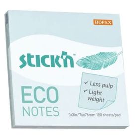 Gıpta Stickn Eco Notes 76x76 100 Yaprak Pastel Mavi Yapışkanlı Not Kağıdı