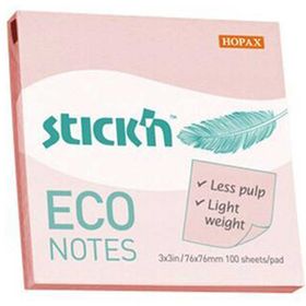 Gıpta Stickn Eco Notes Pastel Pembe 100 Yaprak 76x76 Yapışkanlı Not Kağıdı