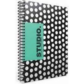Gıpta Studio A4 100 Yaprak Kareli Spiralli Karton Kapaklı Defter