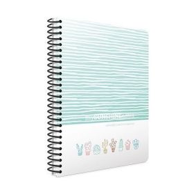 Gıpta Sunshine Yeşil Spiralli Plastik Kapak 80 Yaprak A4 Kareli Defter