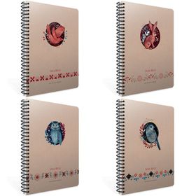 Gıpta Taika Notes Sert Kapak 17x24 cm 120 Yaprak Kareli Spiralli Defter