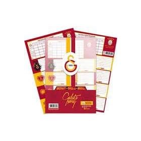 Gıpta Taraftar GS 16x24 3 Yaprak Ders Programlı Okul Etiketi