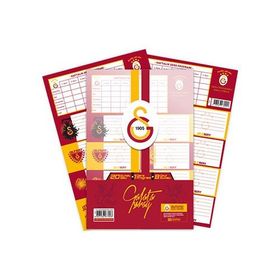 Gıpta Taraftar GS 16x24 3 Yaprak Ders Programlı Okul Etiketi