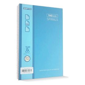 Gıpta The Book Spirals Açık Mavi Sert Kapak 100 Yaprak A4 Çizgili Defter