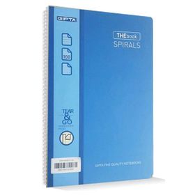 Gıpta The Book Spirals Mavi Sert Kapak 100 Yaprak A4 Çizgili Defter