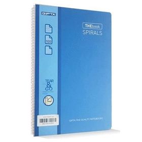 Gıpta The Book Spirals Mavi Sert Kapak 100 Yaprak A4 Çizgili Defter