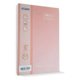 Gıpta The Book Spirals Pembe Sert Kapak 100 Yaprak A4 Çizgili Defter