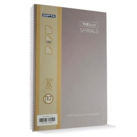 Gıpta The Book Spirals Vizon Sert Kapak 100 Yaprak A4 Çizgili Defter