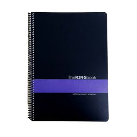 Gıpta The Ring Book Mor Şeritli Pp Kapak 80 Yaprak A4 Kareli Spiralli Defter