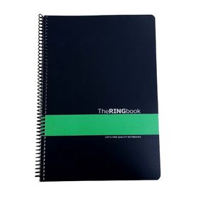 Gıpta The Ring Book Yeşil Şeritli Pp Kapak 80 Yaprak A4 Kareli Spiralli Defter