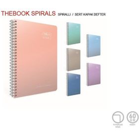 Gıpta Thebook Spırals Spiralli Sert Kapak 17 x 24 100 Yaprak Çizgisiz Defter