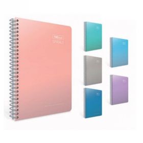 Gıpta Thebook Spirals Spiralli Sert Kapak 17x24 cm 140 Yaprak Kareli Defter
