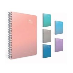 Gıpta Thebook Spirals Spiralli Sert Kapak 17x24 cm 140 Yaprak Kareli Defter