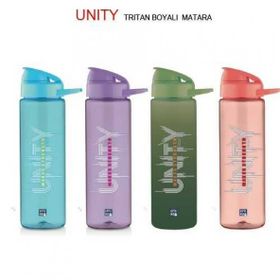 Gıpta Unity Tritan 600 ml Mor Boyalı Desenli Matara