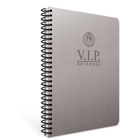 Gıpta Vip 1080 Füme Deri Kapak A4 140 Yaprak Çizgili Spiralli Defter