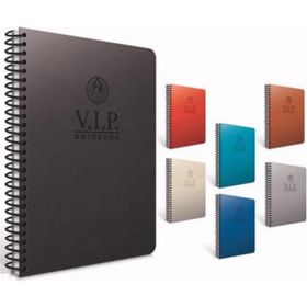 Gıpta Vip 1080 Siyah Deri Kapak A4 140 Yaprak Çizgili Spiralli Defter