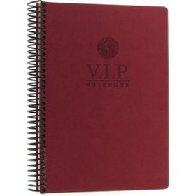 Gıpta Vip Bordo Sert Kapak 140 Yaprak 17x24 cm Çizgili Spiralli Defter