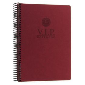 Gıpta Vip Bordo Sert Kapak 140 Yaprak A4 Kareli Spiralli Defter