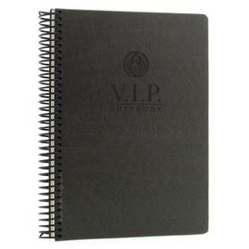 Gıpta Vip Füme Sert Kapak 140 Yaprak 17x24 cm Çizgili Spiralli Defter