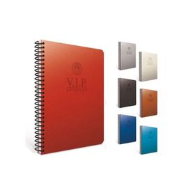 Gıpta Vip Füme Sert Kapak 140 Yaprak 17x24 cm Çizgili Spiralli Defter
