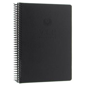 Gıpta Vip Siyah Sert Kapak 140 Yaprak 17x24 cm Kareli Spiralli Defter