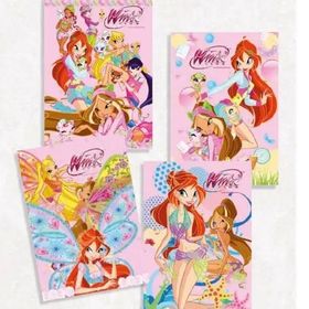 Gıpta Winx Club A4 3D Polipropilen Kapak 3d Kareli 120 Yaprak Spiralli Defter