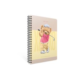 Gıpta Xoxo Spiralli Sert Kapak 17x24 120 Yaprak Kareli Defter