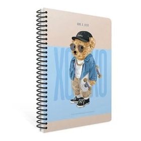 Gıpta Xoxo Spiralli Sert Kapak 17x24 120 Yaprak Kareli Defter
