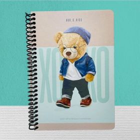 Gıpta Xoxo Spiralli Sert Kapak 17x24 120 Yp. Çizgili Defter
