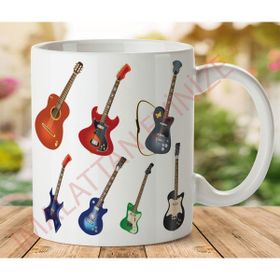 Gitar Modelleri Baskılı Kupa