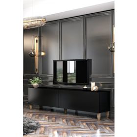 Givayo Vienna Ahşap Ceviz Ayak 150 cm TV Ünitesi