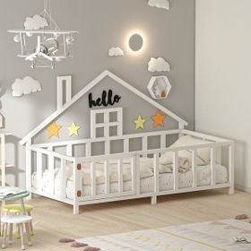 Givayo Wood's Hause Beyaz Kapılı 90*190 Montessori Yatak