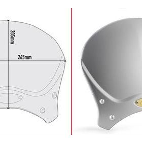 Givi 100AL Bmw R Nine T 14-19 - Yamaha XSR700 16-20 - XSR 900 16-19 Alüminyum Siperlik