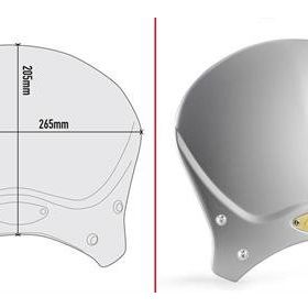 Givi 100AL Bmw R Nine T 14-19 - Yamaha XSR700 16-20 - XSR 900 16-19 Alüminyum Siperlik